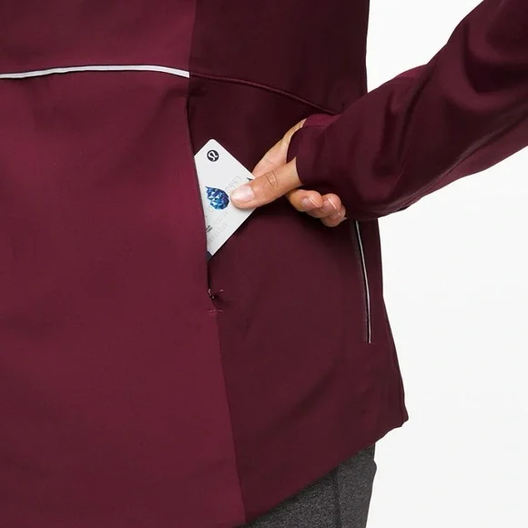 Lululemon Cross Chill Performance Jacket Deep Ruby - Picture 4 of 13